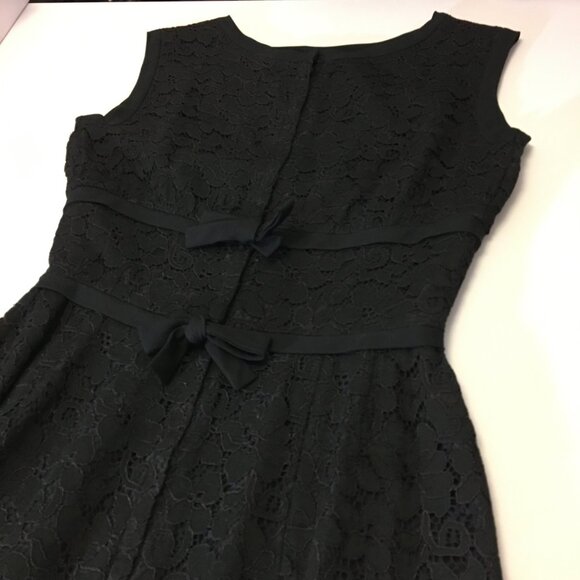 Vintage 50s 60s Black Wiggle Dress Party Cocktail Christmas LBD MCM Bombshell (I - Picture 12 of 16